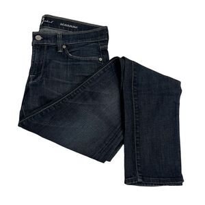 7 for all Mankind Roxanne Dark Wash Mid Rise Slim Jeans